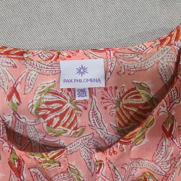 PAX PHILOMENA 'Sedona' Dress Kaftan As Seen In Southern Living Cotton OS/ALL - Picture 7 of 10